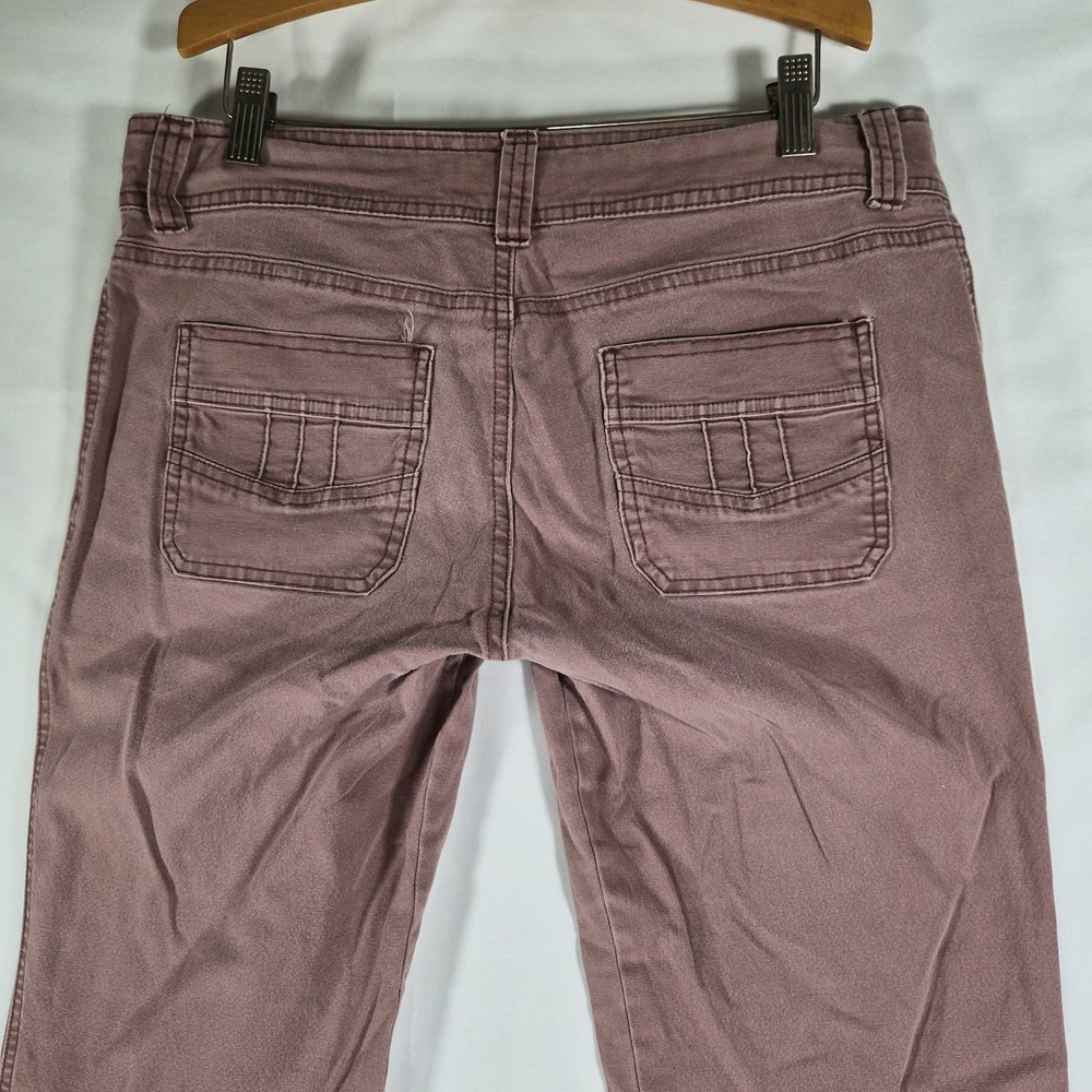 2000s Low Rise Hollister Women's Pink Bootcut Pants Size 11 - Picture 12 of 16